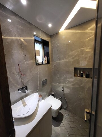 Bathroom in 3 BHK Builder Floor at Paschim Vihar – for Rent
