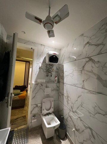 Bathroom in 3 BHK Builder Floor at Paschim Vihar – for Rent