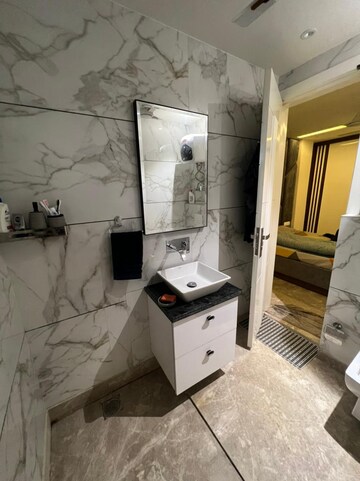 Bathroom in 3 BHK Builder Floor at Paschim Vihar – for Rent