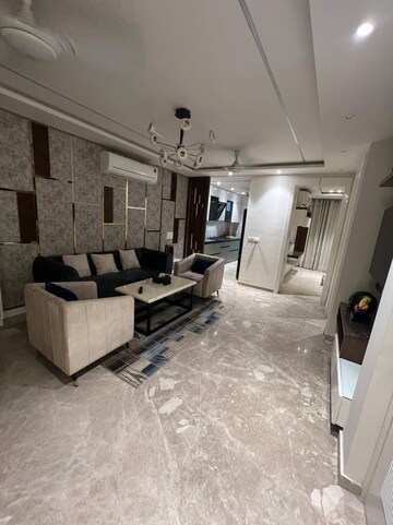 Living Room in 3 BHK Builder Floor at Paschim Vihar – for Rent