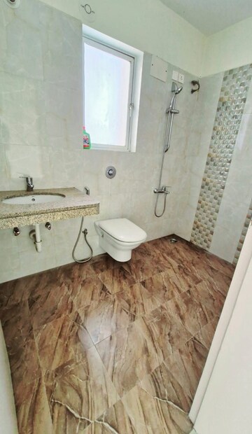 Bathroom in 2 BHK Apartment at Coast Kalpana Gardens, Nalasopara East – for Rent