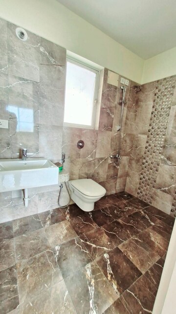 Bathroom in 2 BHK Apartment at Mehta Harmony, Vasai East – for Rent