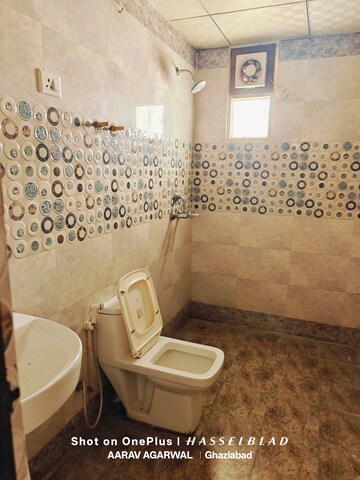 Bathroom in 3 BHK Apartment at Saya Gold Avenue, Vaibhav Khand – for Rent