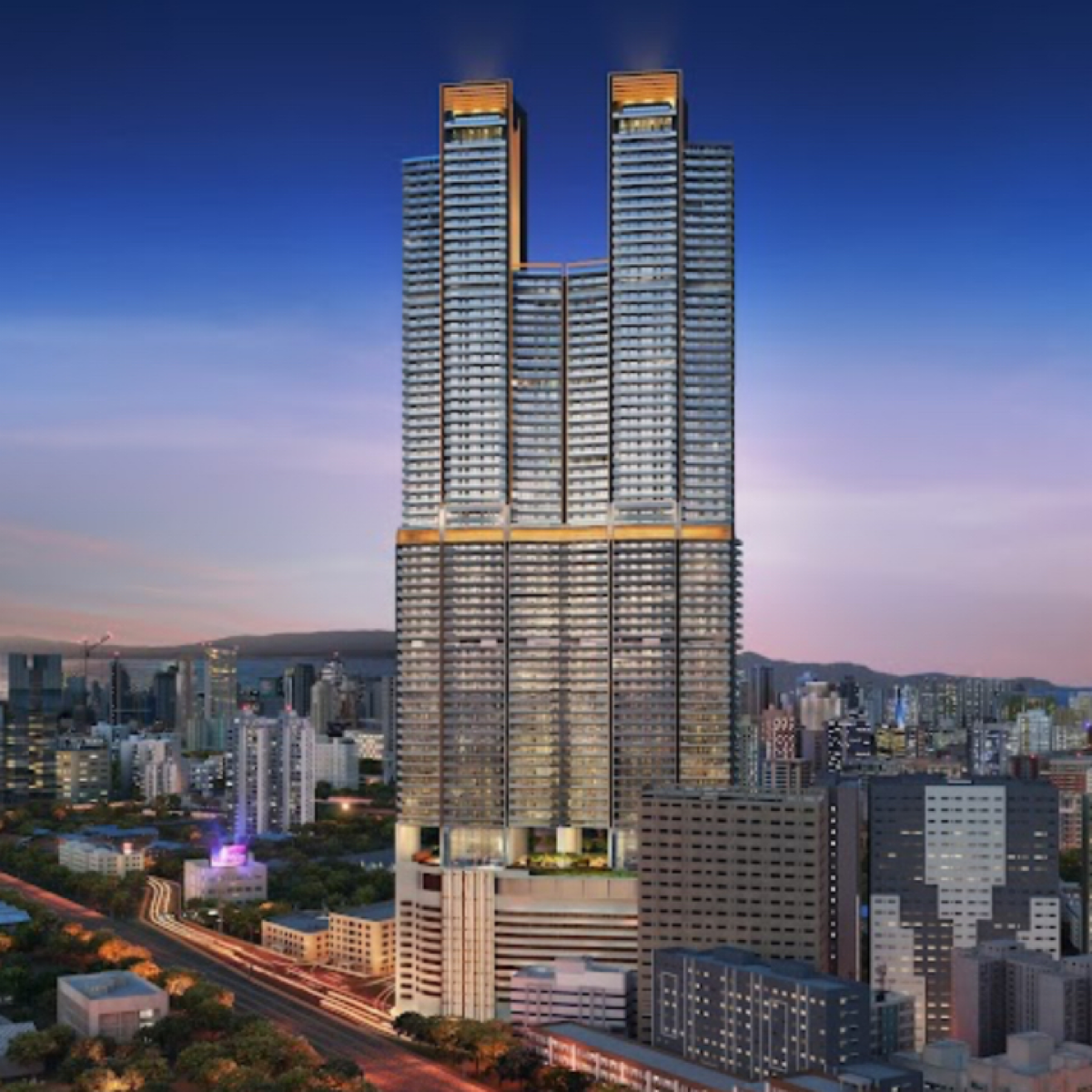 3.5 BHK Apartment For Sale in Peninsula Celestia Spaces