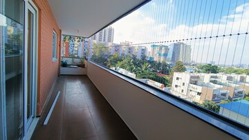 Balcony in 3 BHK Apartment at Elemental Earthwoods, Kokapet – for Rent