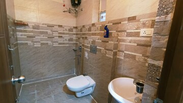 Bathroom in 3 BHK Apartment at Elemental Earthwoods, Kokapet – for Rent