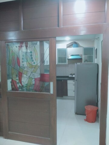 Kitchen in 2 BHK Builder Floor at Freedom Fighters Enclave – for Rent