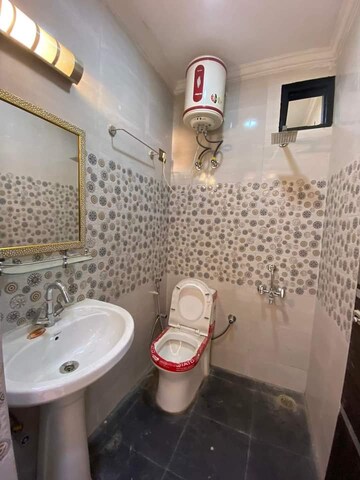 Bathroom in 2 BHK Builder Floor at Freedom Fighters Enclave – for Rent