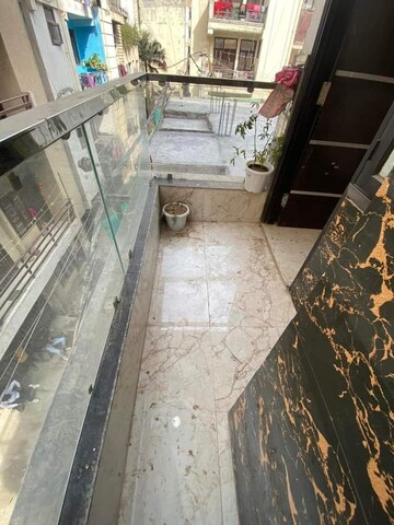Balcony in 2 BHK Builder Floor at Freedom Fighters Enclave – for Rent