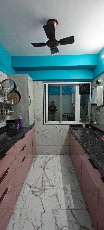 Kitchen in 1 BHK Apartment at Chetana Kailash Heights, Nalasopara East – for Sale