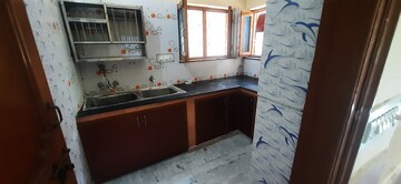 Kitchen in 3 BHK Builder Floor at Ajabpur Kalan – for Rent