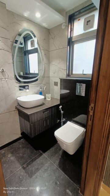Bathroom in 2 BHK Builder Floor at Paryavaran Complex – for Rent
