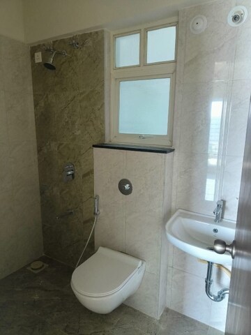 Bathroom in 1 BHK Apartment at Yashwant Park CHS, Vasai East – for Rent
