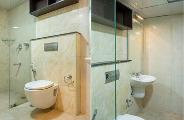 Bathroom in 2 BHK Apartment at Golf Edge, Gachibowli – for Rent