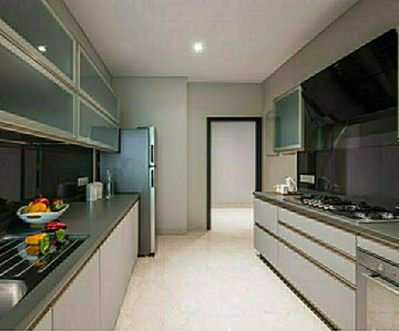 Kitchen in 3 BHK Apartment at Oberoi Realty Esquire, Goregaon East – for Sale