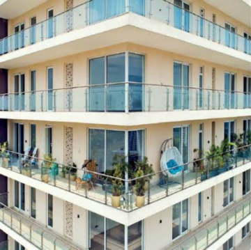 Balcony in 4 BHK Apartment at Mahindra Luminare, Sector 59 – for Sale