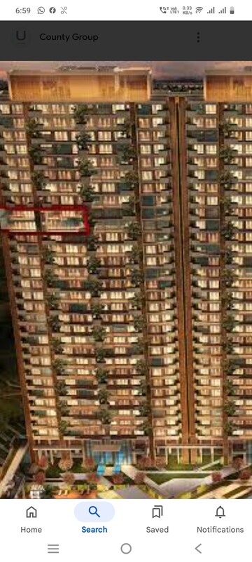 5 BHK Apartment – Exterior View View at ABA County 107, Sector 107 - for Rent