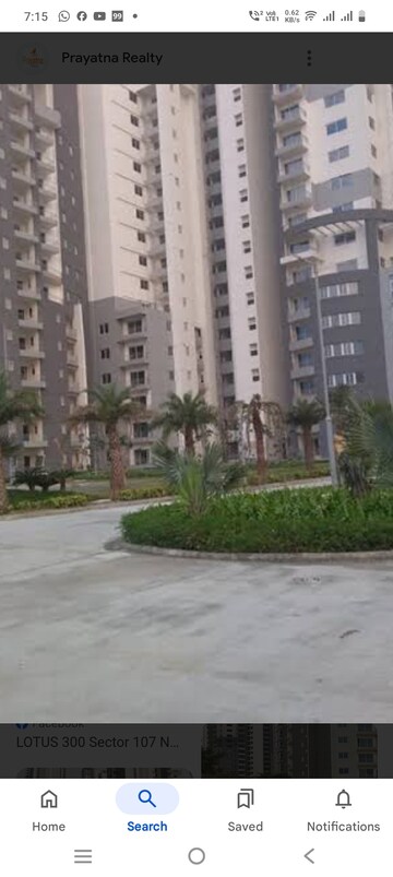 3 BHK Apartment – Exterior View View at 3C Lotus 300, Sector 107 - for Rent