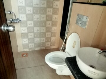 Bathroom in 1 BHK Apartment at JP North Imperia Tower 2, Mira Road – for Rent