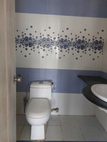 Bathroom in 3 BHK Apartment at Nanded Asawari, Nanded – for Rent