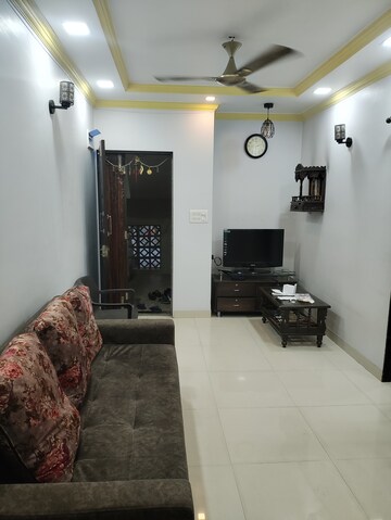 Living Room in 1 BHK Apartment at Kendriya Vihar Seawoods, Seawoods West – for Rent