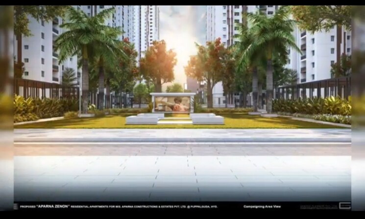 Garden, aparna-zenon 3 Bedroom 1690 Sq.Ft. Apartment In Puppalaguda Hyderabad 7984433
