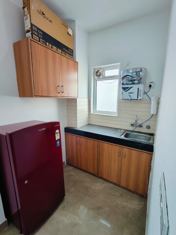 Kitchen in 1 RK Builder Floor at Ansal Sushant Lok I, Sector 43 – for Rent