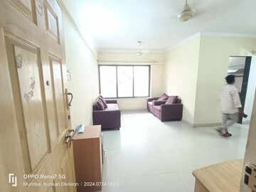 Living Room in 2 BHK Apartment at Shubharambh Complex, Manpada – for Rent