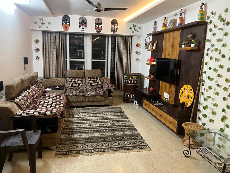 Living Room, chandrarang-wisdom-park 2 Bedroom 1500 Sq.Ft. Apartment In Balewadi Pune 7984619