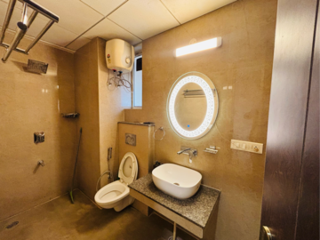 Bathroom in 3 BHK Apartment at Kharar Road – for Rent