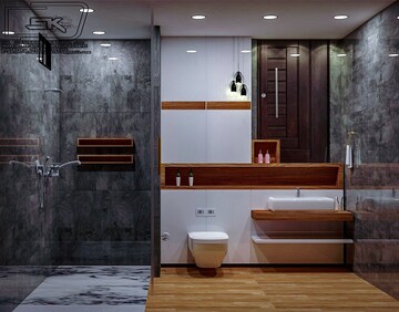 Attached Bathroom in 3.5 BHK Builder Floor at Sector 9 – for Rent
