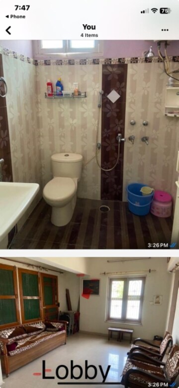 Bathroom in 2 BHK Villa at Aliganj – for Rent