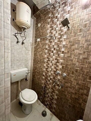 Bathroom in 1 BHK Builder Floor at Ignou Road – for Rent