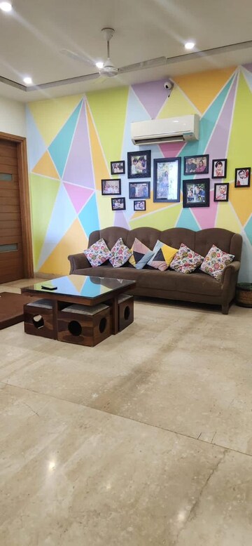 Living Room in 4 BHK Builder Floor at Ansal Sushant Lok I, Sector 43 – for Sale