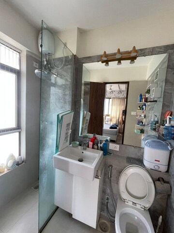Bathroom in 2 BHK Apartment at The Wadhwa Atmosphere, Mulund West – for Rent