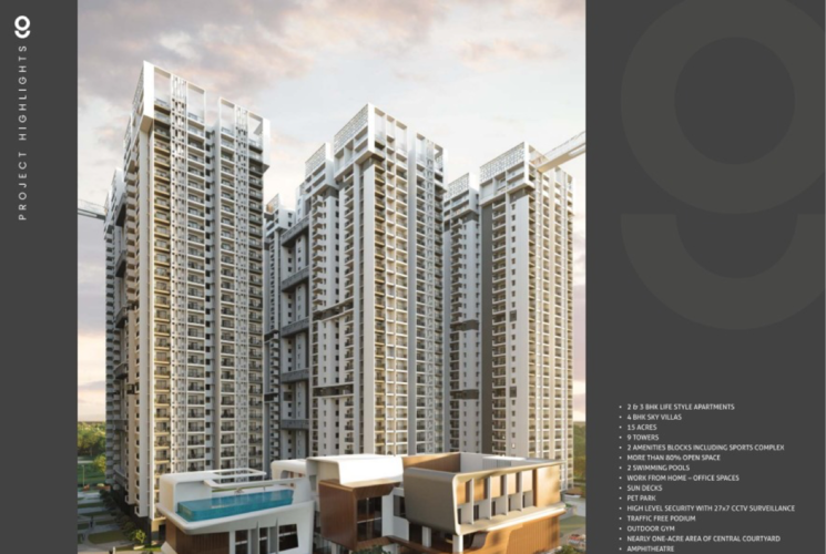 Exterior View, anvita-high-9 2 Bedroom 1356 Sq.Ft. Apartment In Kollur Hyderabad 7986035