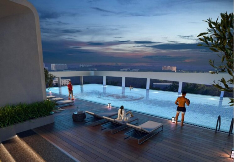 Swimming Pool, anvita-high-9 2 Bedroom 1356 Sq.Ft. Apartment In Kollur Hyderabad 7986035