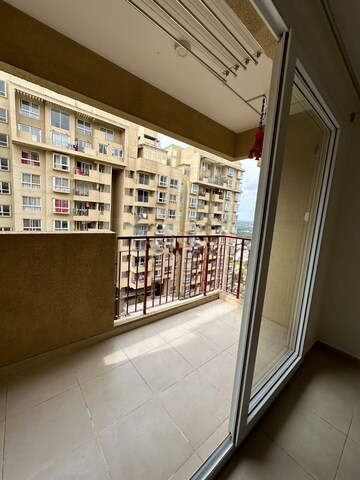Balcony in 3 BHK Apartment at Bhartiya Nikoo Homes, Thanisandra Main Road – for Rent
