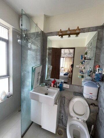 Bathroom in 2 BHK Apartment at The Wadhwa Atmosphere, Mulund West – for Rent