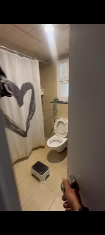 Bathroom in 2.5 BHK Apartment at Prestige High Fields, Gachibowli – for Rent