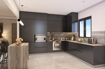 Kitchen in 3 BHK Apartment at Puravankara Purva Atmosphere, Thanisandra Main Road – for Sale