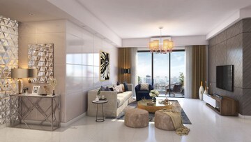 Living Room in 3 BHK Apartment at Puravankara Purva Atmosphere, Thanisandra Main Road – for Sale