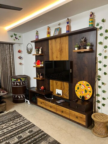 Living Room in 2 BHK Apartment at Chandrarang Wisdom Park, Balewadi – for Rent