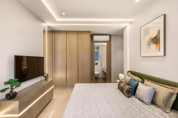 Bedroom in 3 BHK Apartment at Dosti Greenscape, Hadapsar – for Sale