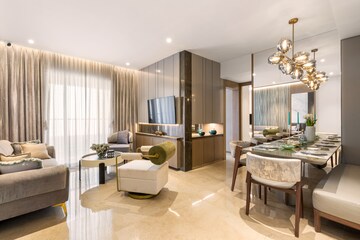 Living Room in 3 BHK Apartment at Dosti Greenscape, Hadapsar – for Sale