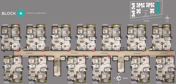 Floor Plan in 2 BHK Apartment at EIPL Apila, Gandipet – for Sale