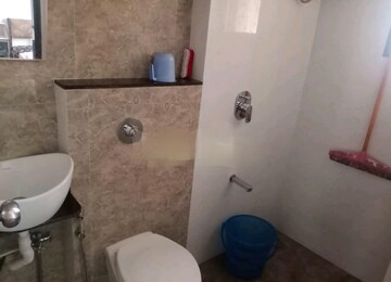 Bathroom in 3 BHK Apartment at Hiranandani Estate Princeton, Ghodbunder Road – for Rent