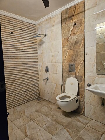 Bathroom in 1 BHK Apartment at Palm Residency Chhatarpur, Chattarpur – for Rent