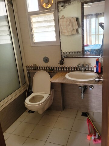 Bathroom in 3 BHK Apartment at Puravankara Purva Highland, Kanakapura Road – for Rent