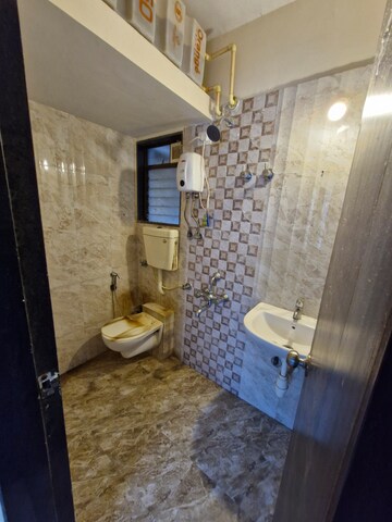 Attached Bathroom in 1 BHK Apartment at Bhoomi Acropolis, Virar West – for Rent